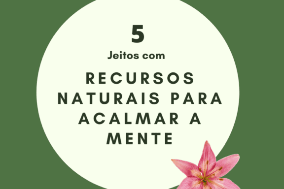 5 jeitos com recursos naturais para acalmar a mente