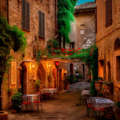 restaurants_at_a_village_in_Tuscany_